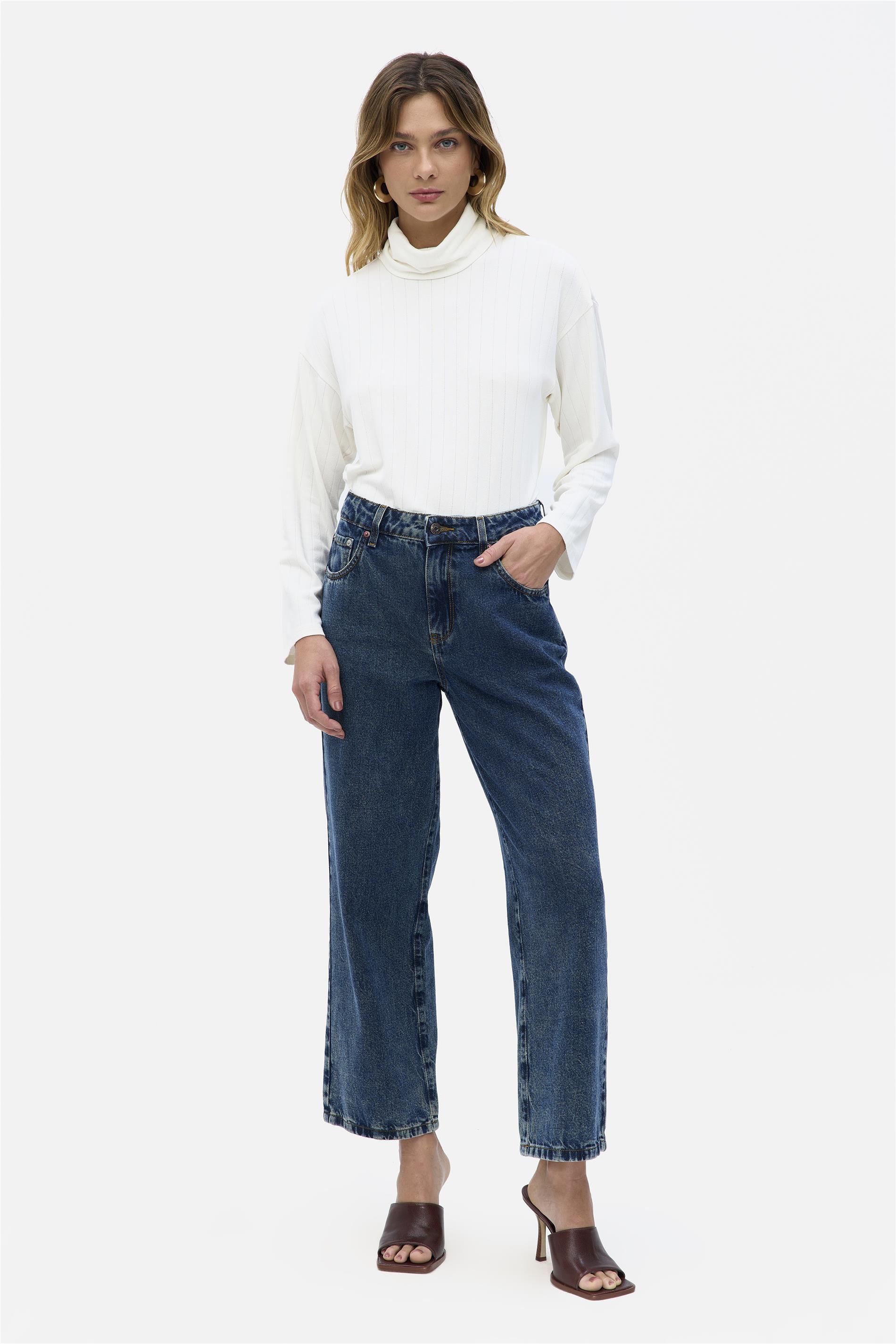 Calça Jeans Reta Dirty G4 Cropped
